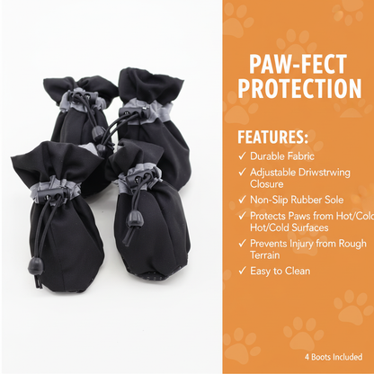 🐾 Paw Bundles – All-Weather Protective Dog Boots (4-Pack)
