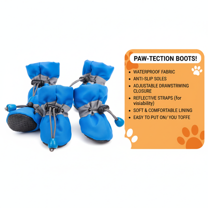 🐾 Paw Bundles – All-Weather Protective Dog Boots (4-Pack)