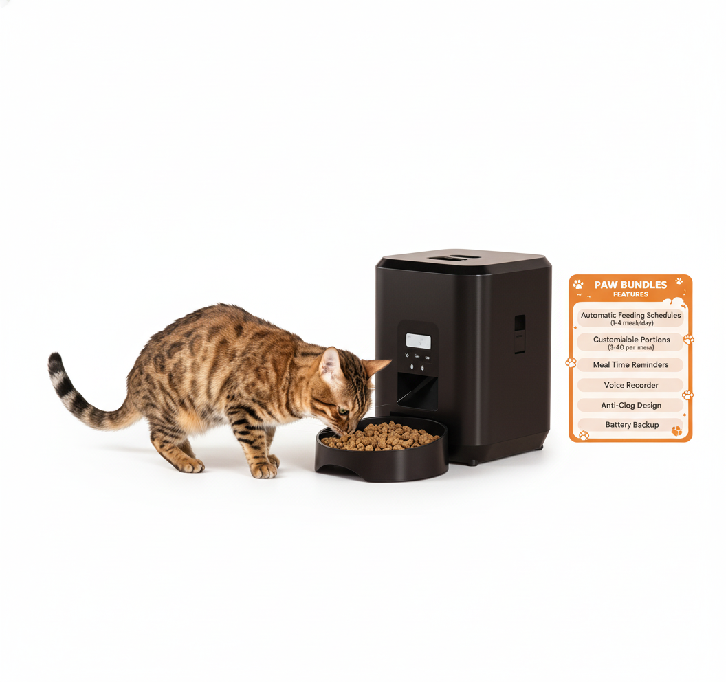 🐾 Paw Bundles – Smart Automatic Pet Feeder